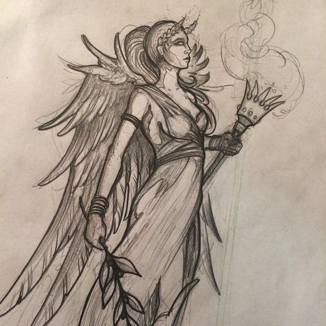 Богиня ника арт