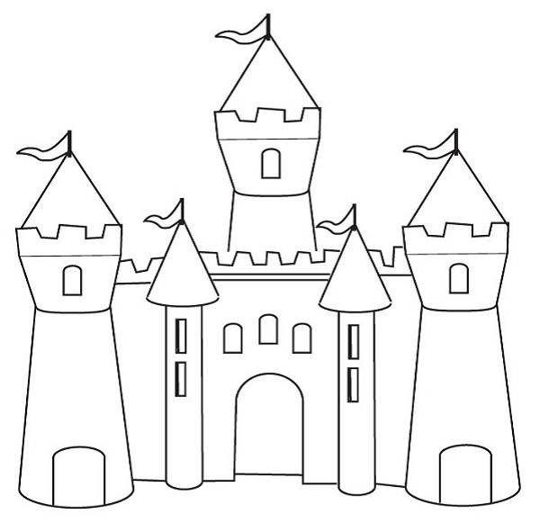Раскраска замок