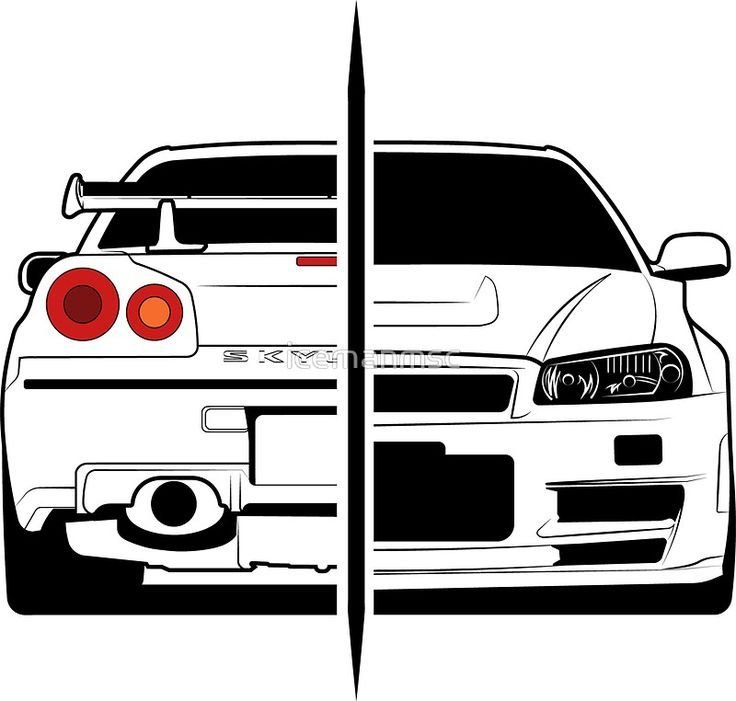 Nissan Skyline GTR r34 зад
