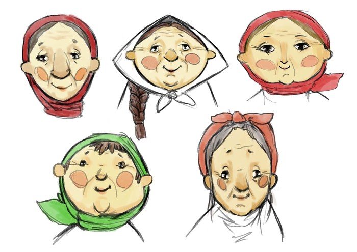 Лицо бабушки