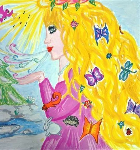 Рисунок на весеннюю тему