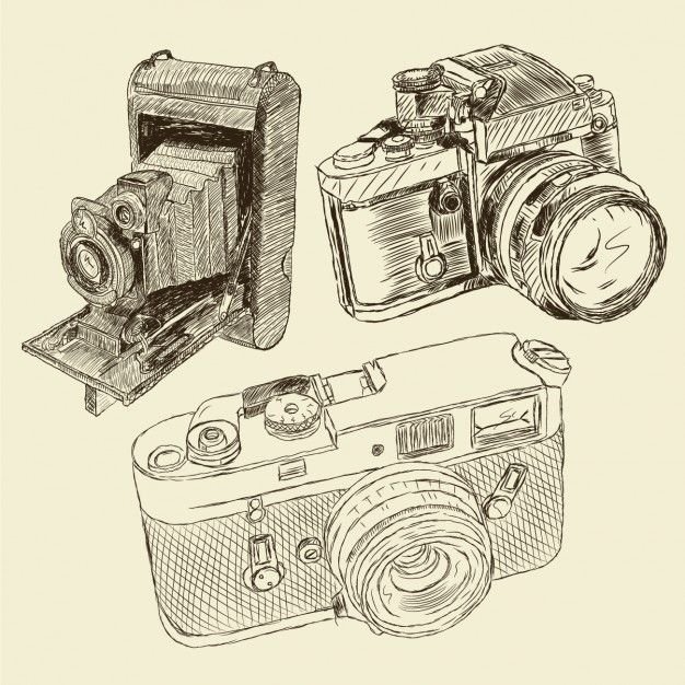 Нарисованный пленочный фотоаппарат