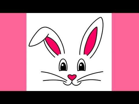 Мордочка зайца для аппликации