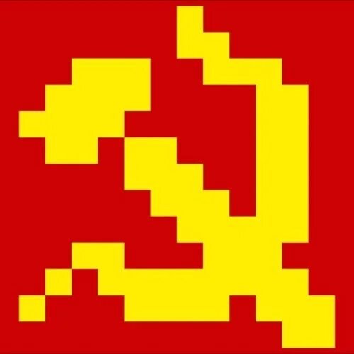 Пиксель арт серп и молот майнкрафт