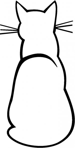 Трафарет кошки