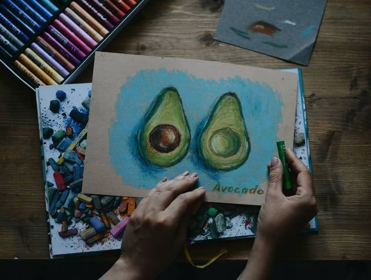 Рисование масляной пастелью для детей