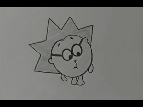 Смешарики карандашом Ежик