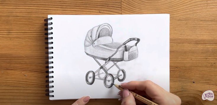 Рисунок детской коляски
