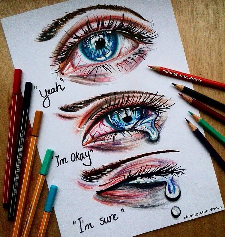 Глаза рисунок