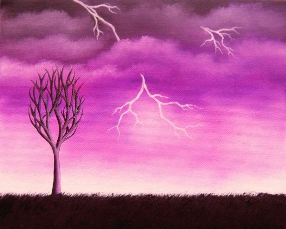 Рисунок на тему гроза