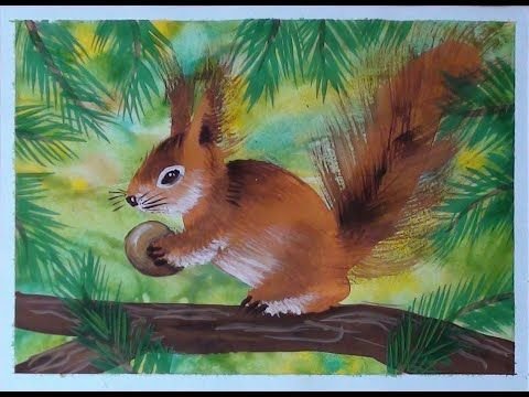 Рисуем с детьми гуашью животных