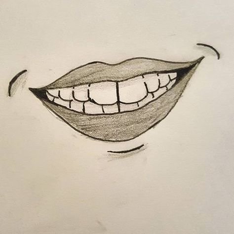 Улыбка нарисованная