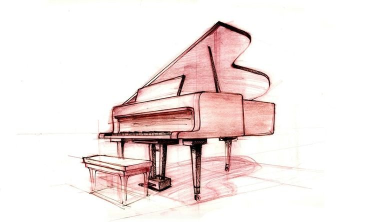 Фортепиано рисунок