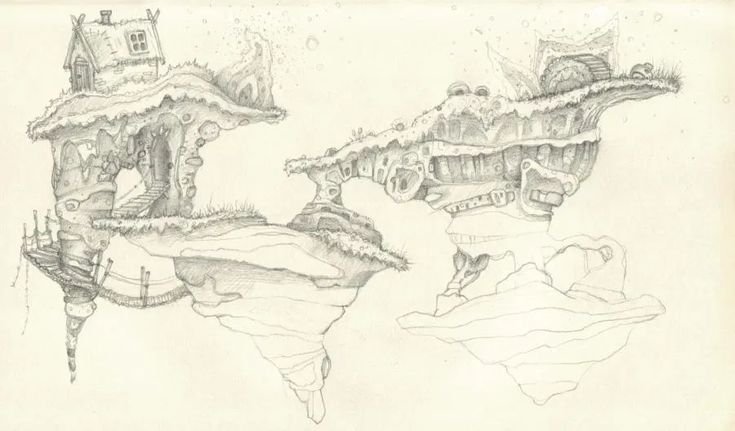 Фантастический мир рисунок