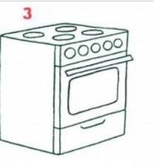 Газовая плита рисовать