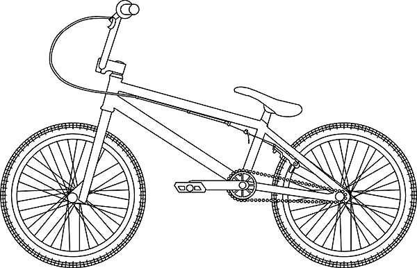 Разукрашка BMX велосипед