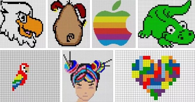 Рисунки по клеточкам