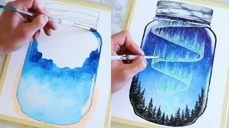 Рисунки красками