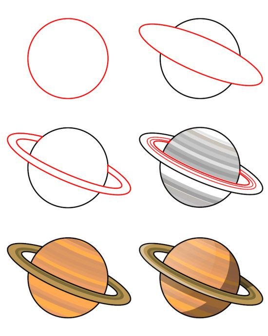 Рисование планеты