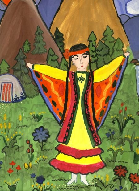 Рисунок на башкирскую тему