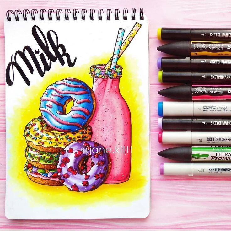 Идеи для рисования маркерами