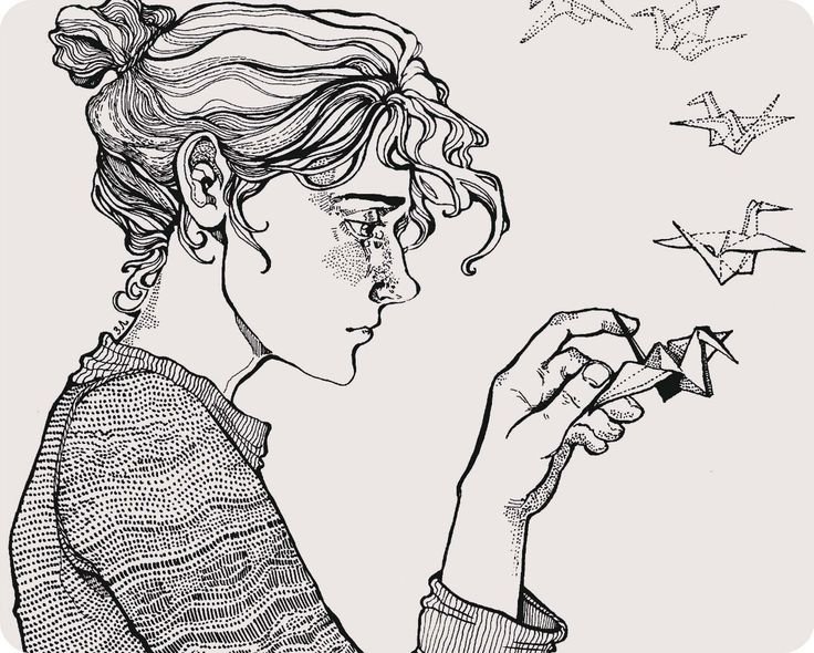 Рисунки тушью