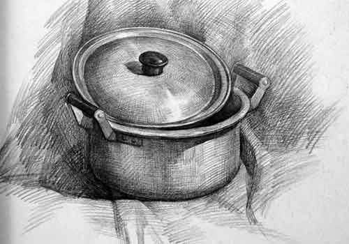 Рисование кастрюля