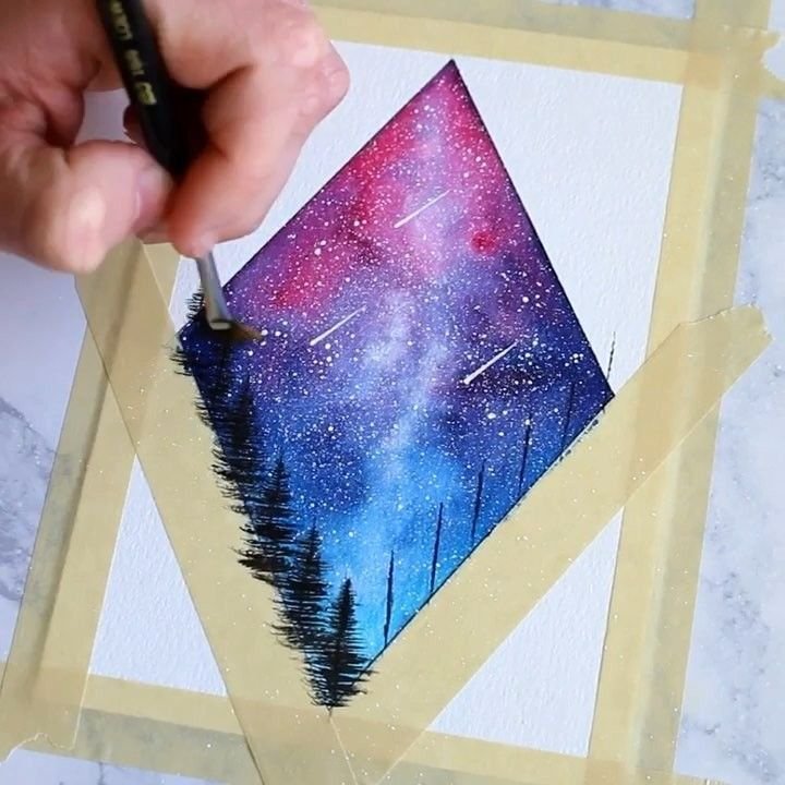 Красивые рисунки красками