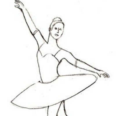 Балерина рисунок
