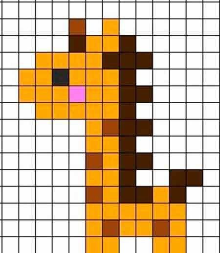 Рисунки по клеточкам маленькие