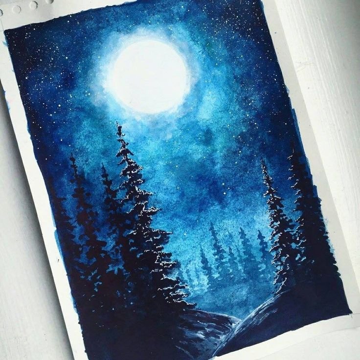 Космос акрилом