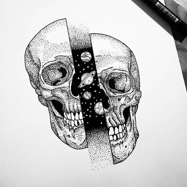 Череп эскиз
