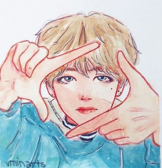 BTS Тэхен арт лёгкий