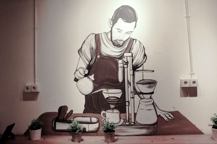 Кофейня рисунок