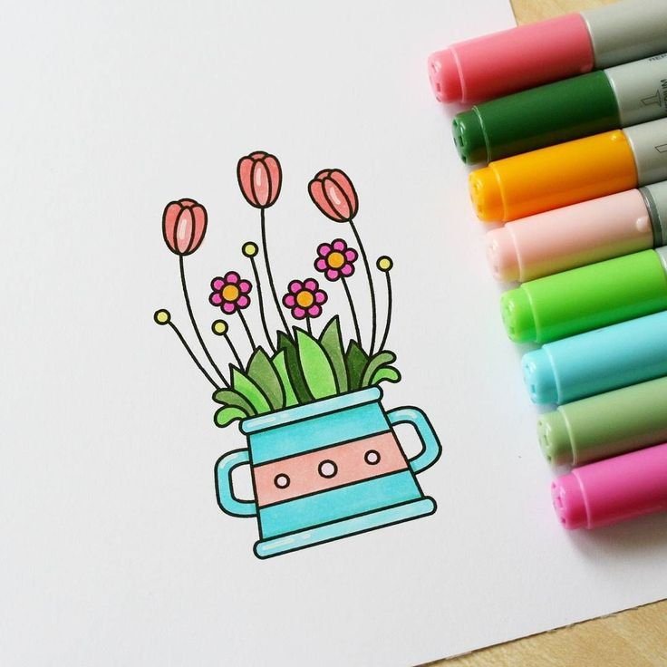 Рисунки фломастерами