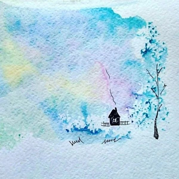 Рисунки акварелью лёгкие