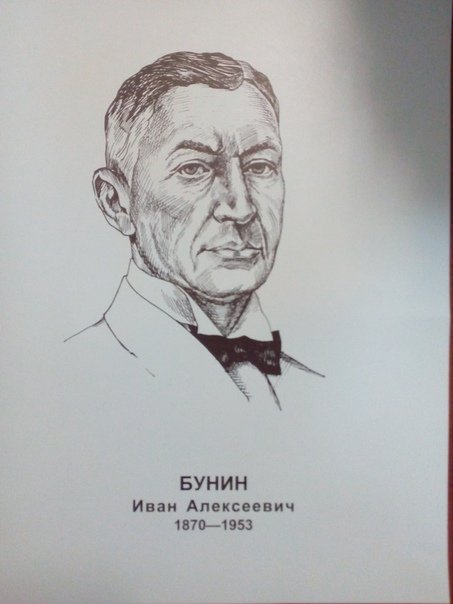 Иван Бунин портрет рисунок