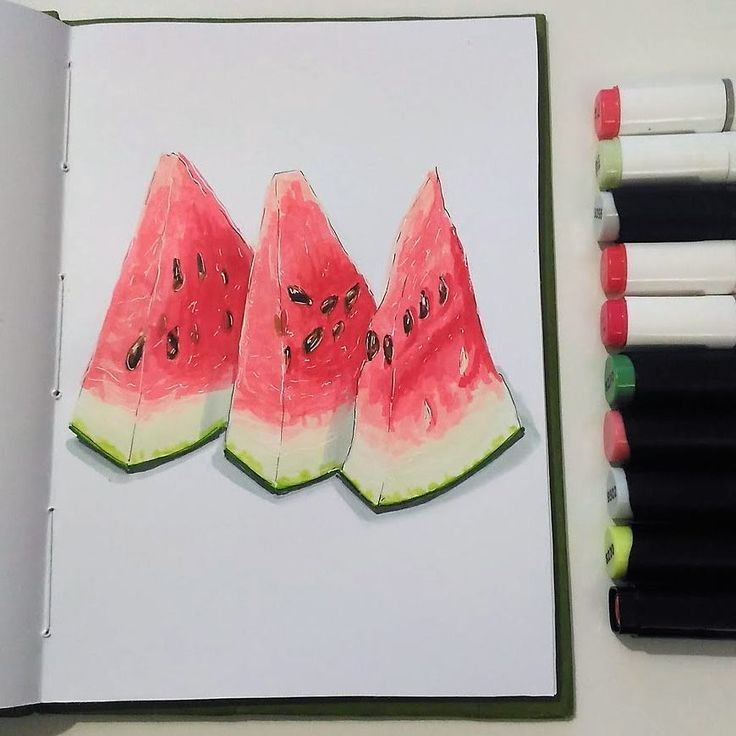 Рисунки маркерами