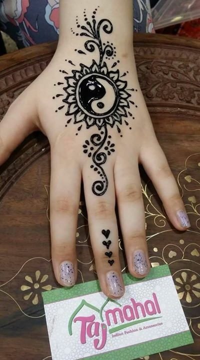 Рисование хной на руках