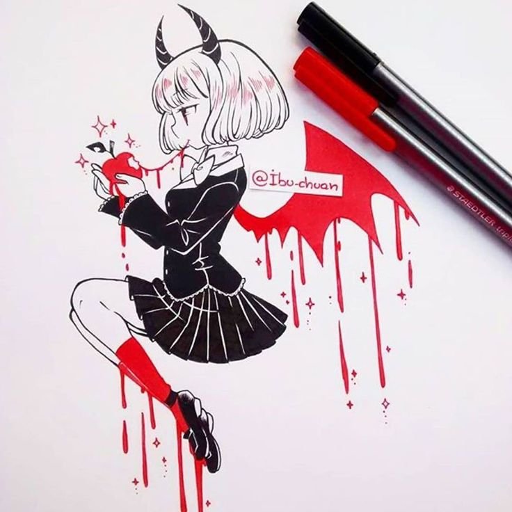 Рисунки для скетчбука аниме