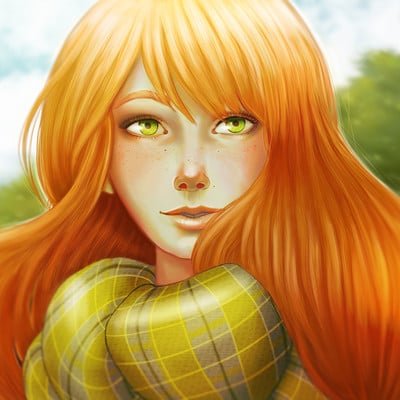 Девушка с золотыми волосами