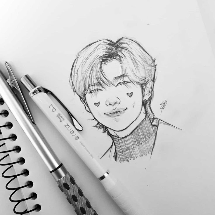 BTS тэхён скетчи