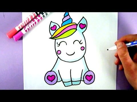 Единорожка карандашом для детей