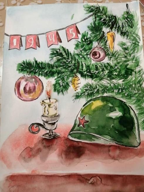 Новогодний рисунок на конкурс