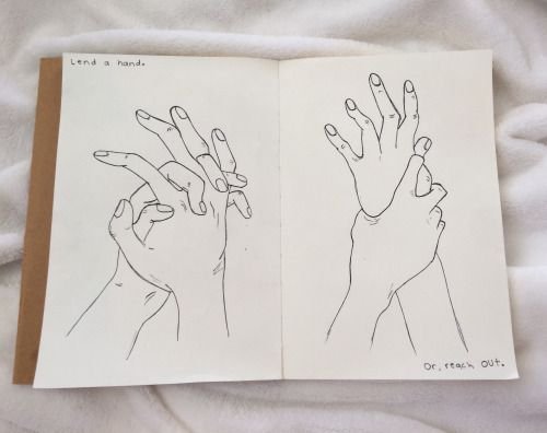 Рисунки для срисовки руки