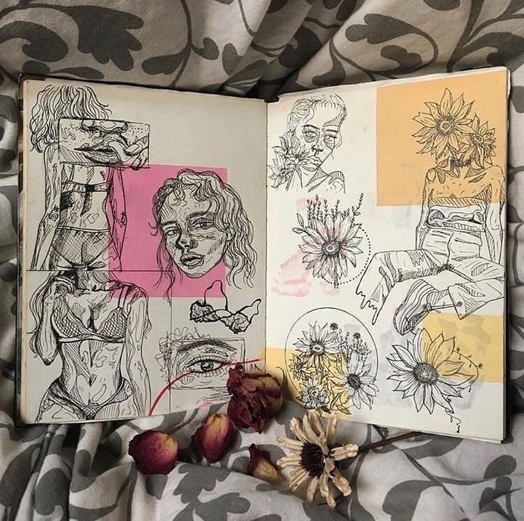 Идеи для рисования в скетчбуке