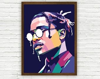 Travis Scott поп арт Постер
