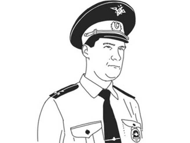 Полицейский рисунок