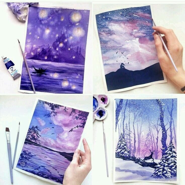 Идеи для рисунков акварелью