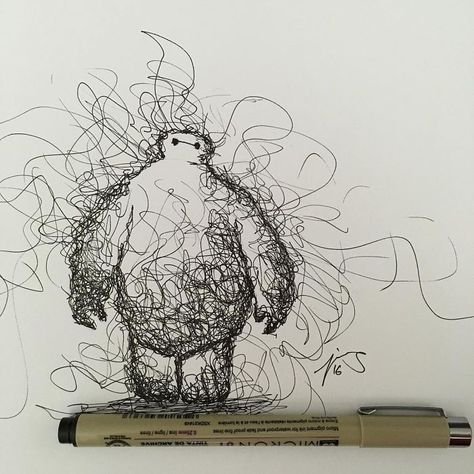 Рисунки ручкой
